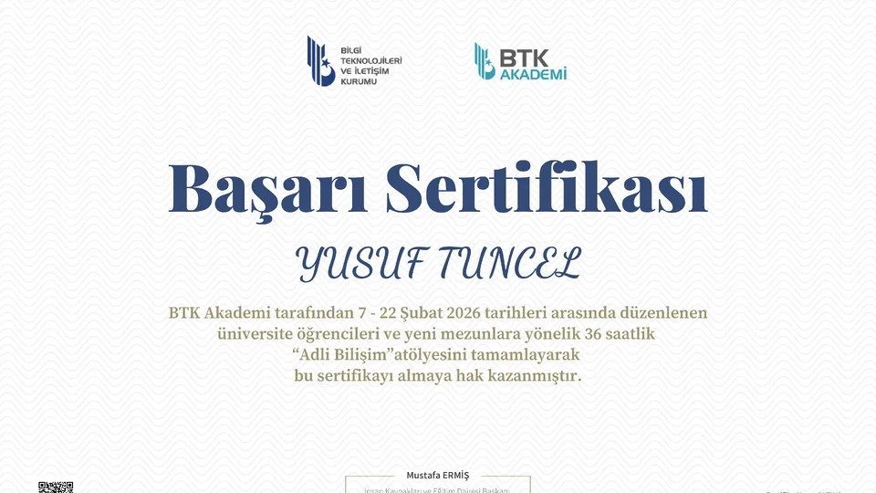 BTK Adli Bilişim Atölyesi
